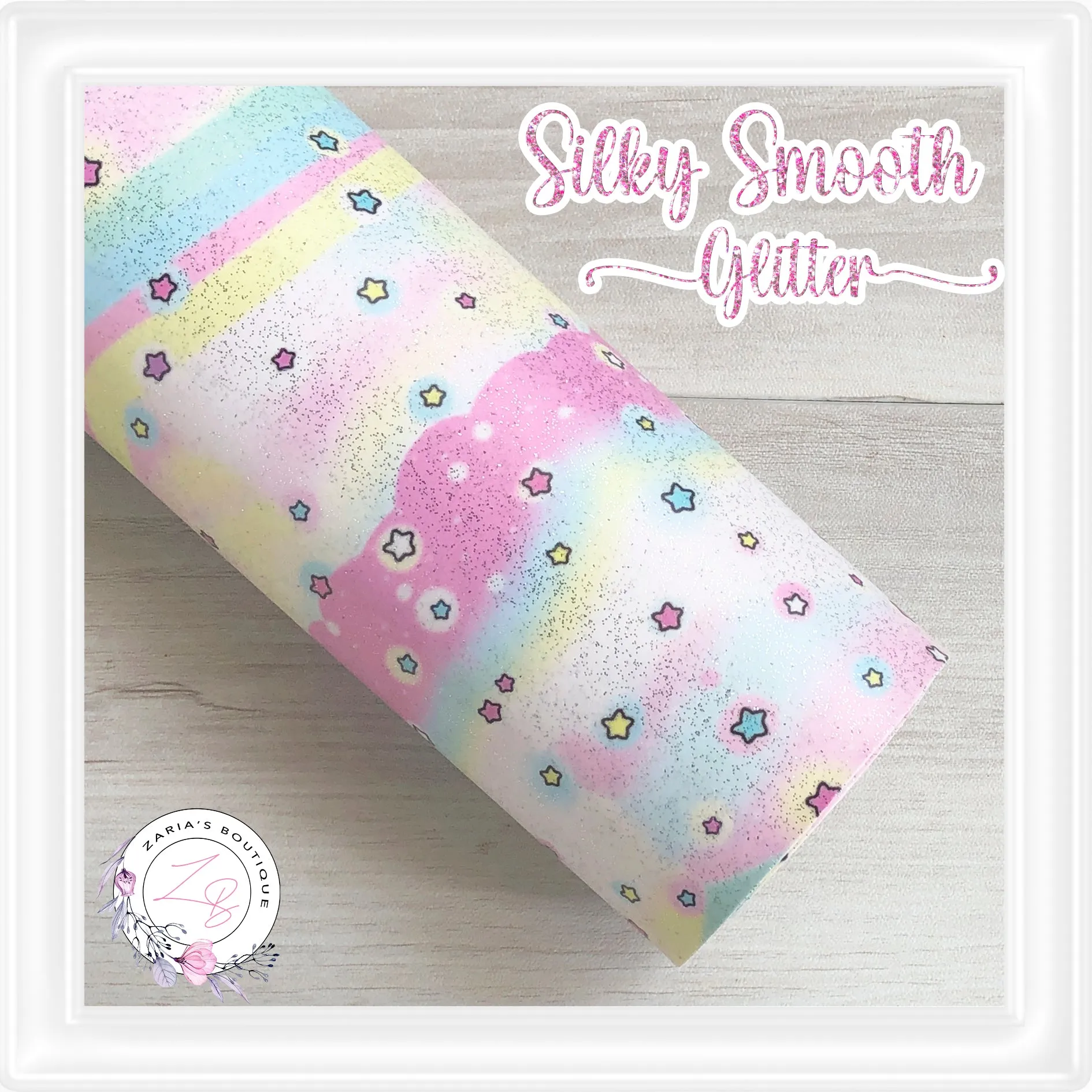 ⋅ Gelato Stars  ⋅  Silky Smooth Glitter Faux Leather ⋅