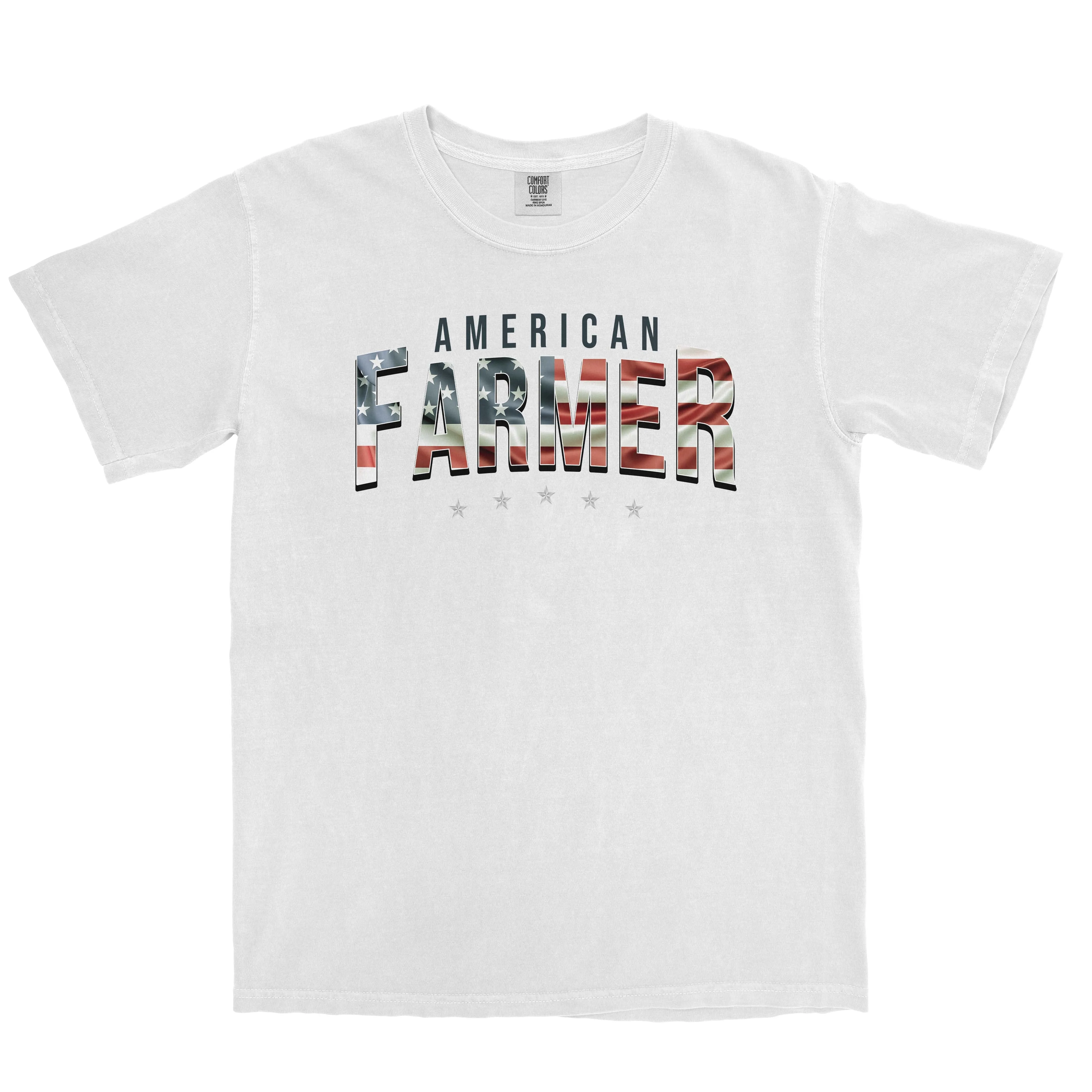 AMERICAN FARMER USA FLAG SHIRT