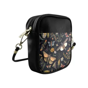 Botanical Moths Mini Sling Bag, Small Phone Purse