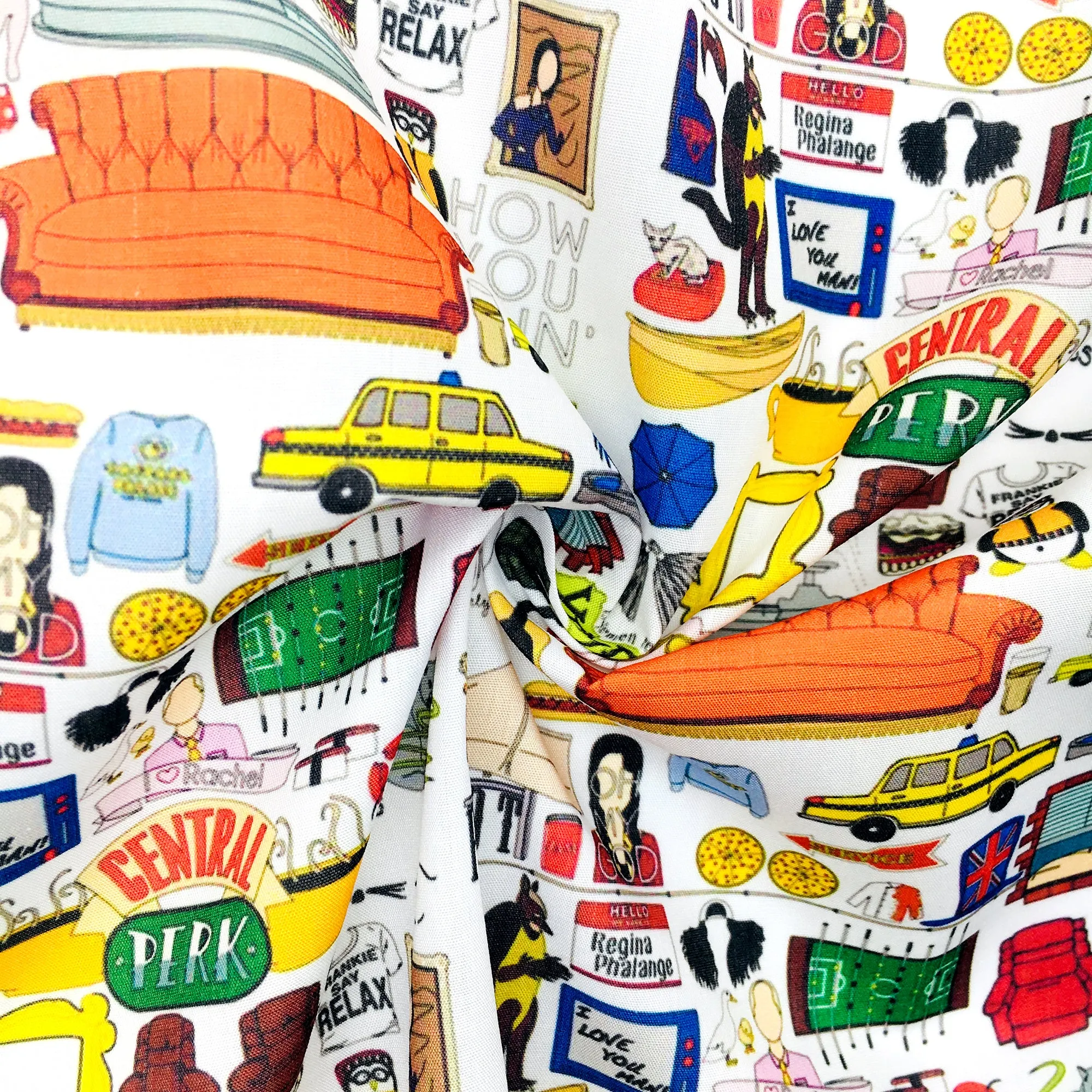Cartoon Theme Printed Fabric