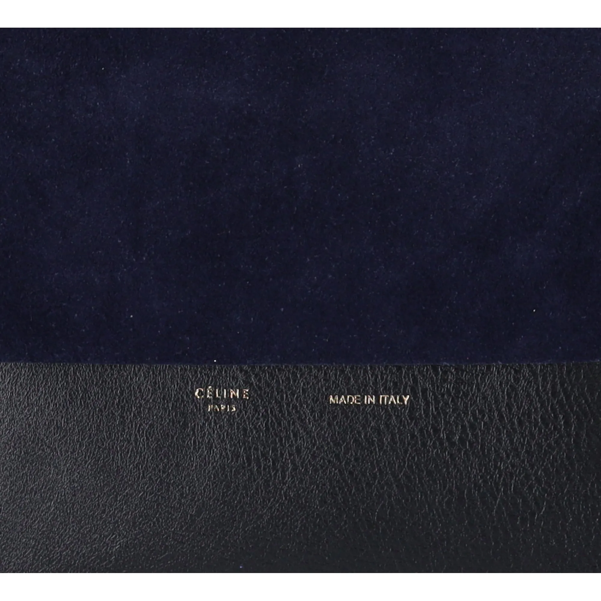 Celine All Soft Shoulder Bag Ocean Blue Calfskin Suede
