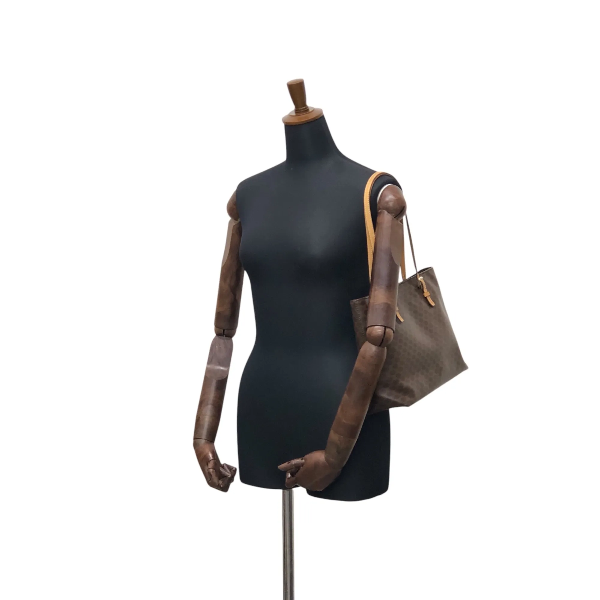 CELINE Macadam   Shoulder bag Totebag Brown PP-SA-0097 Vintage br27j2