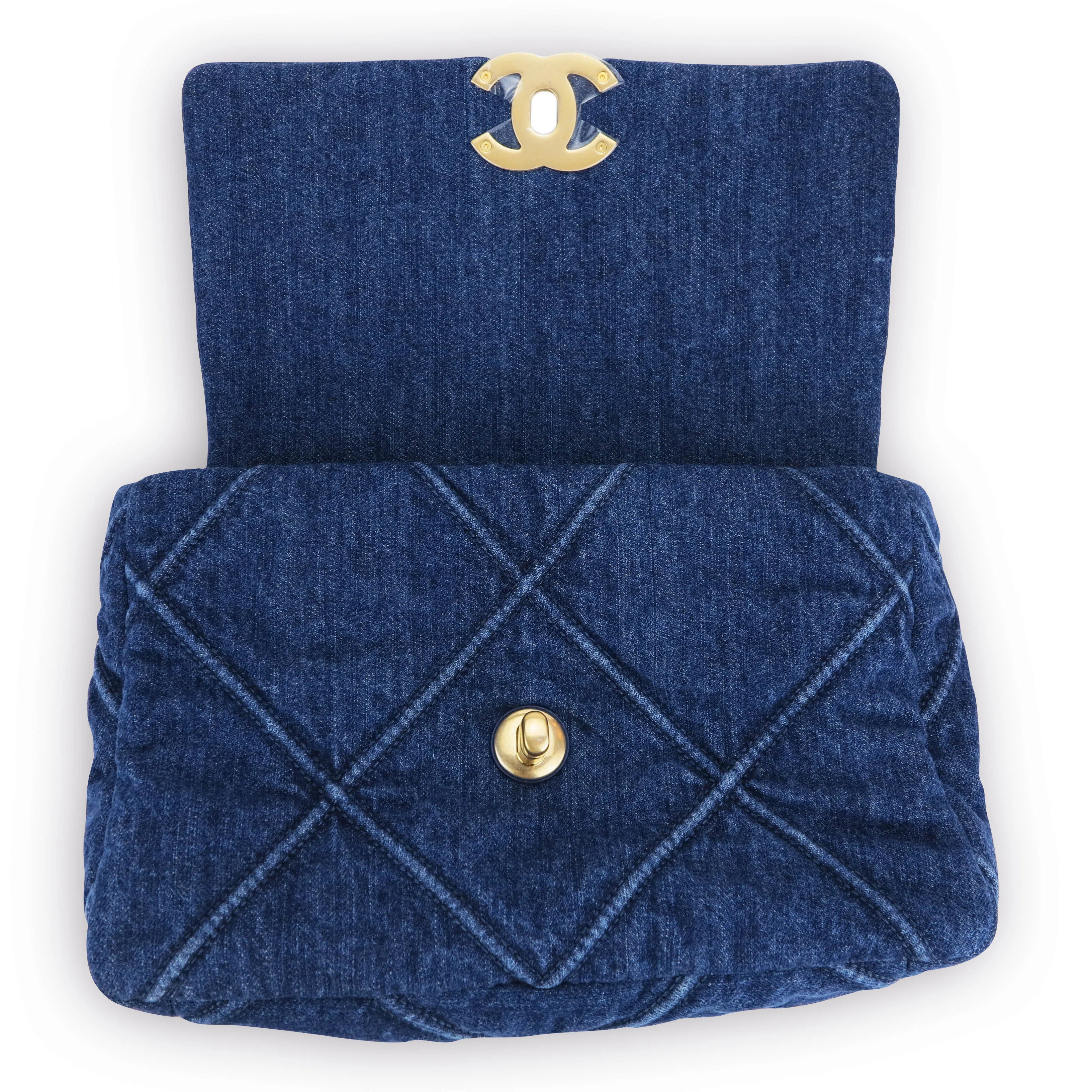 CHANEL 19 Small Flap Bag in Denim
