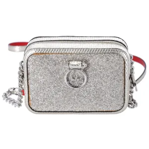 Christian Louboutin Rubylou Mini Shoulder Bag Gold Leather Glitter