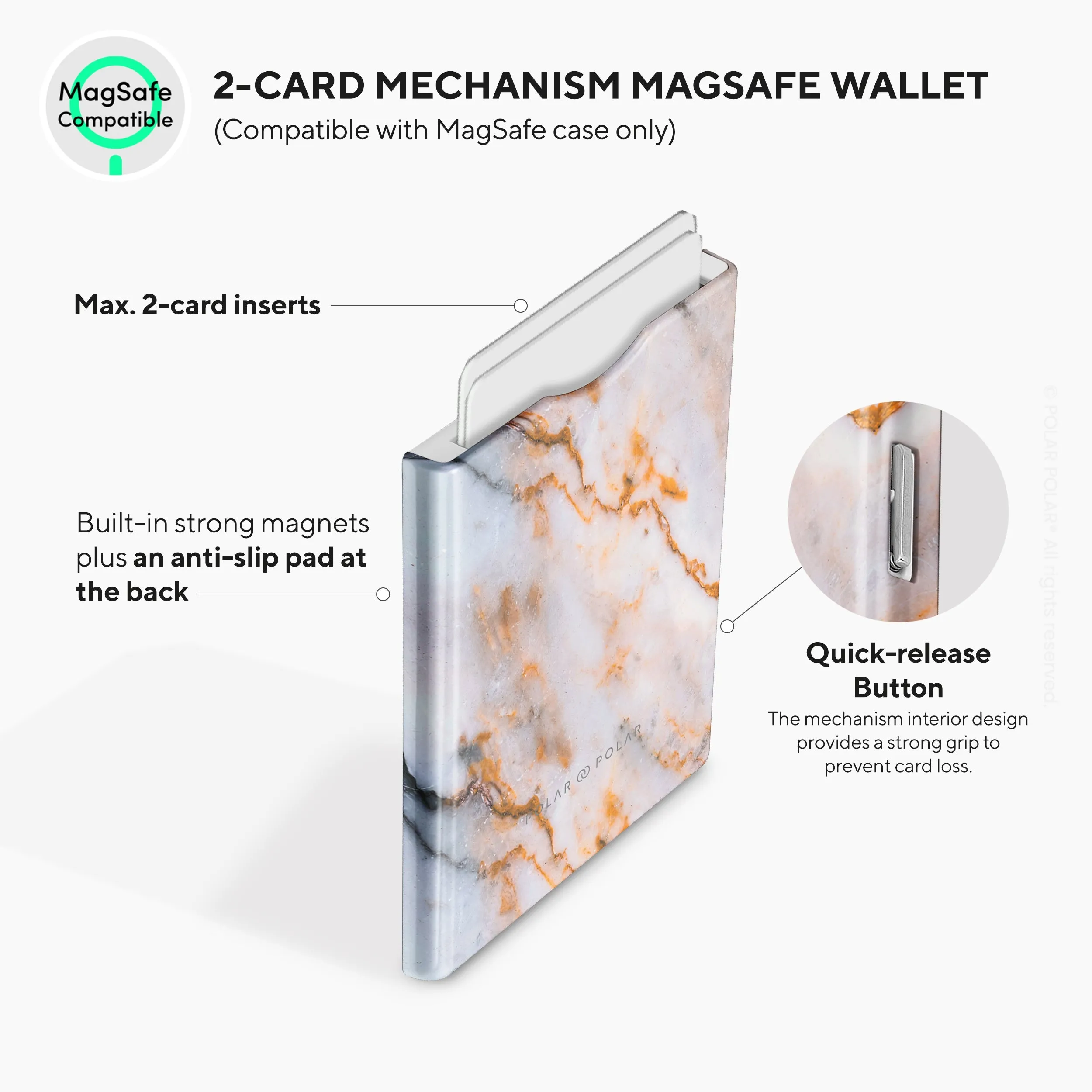 Coffee Cream MagSafe Wallet