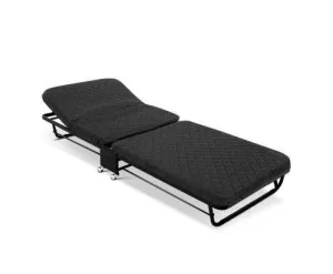 Compact Foldable Bed - Black