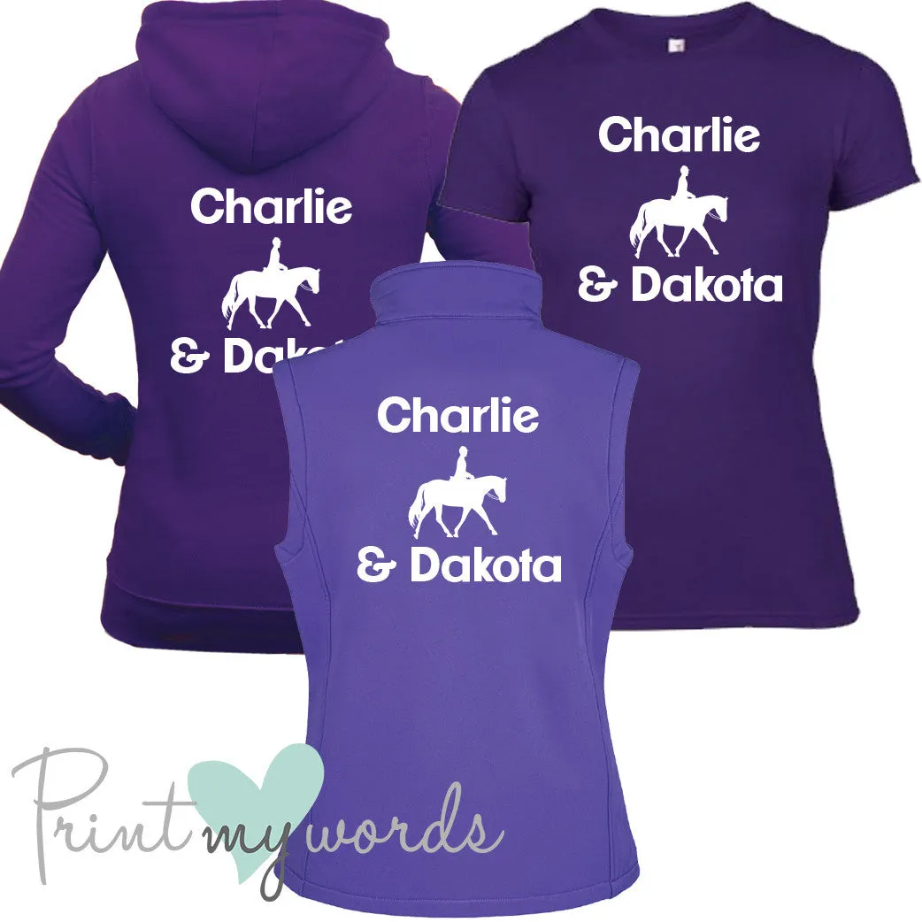 'Erin' Ladies Personalised Matching Equestrian Set - Dressage Design