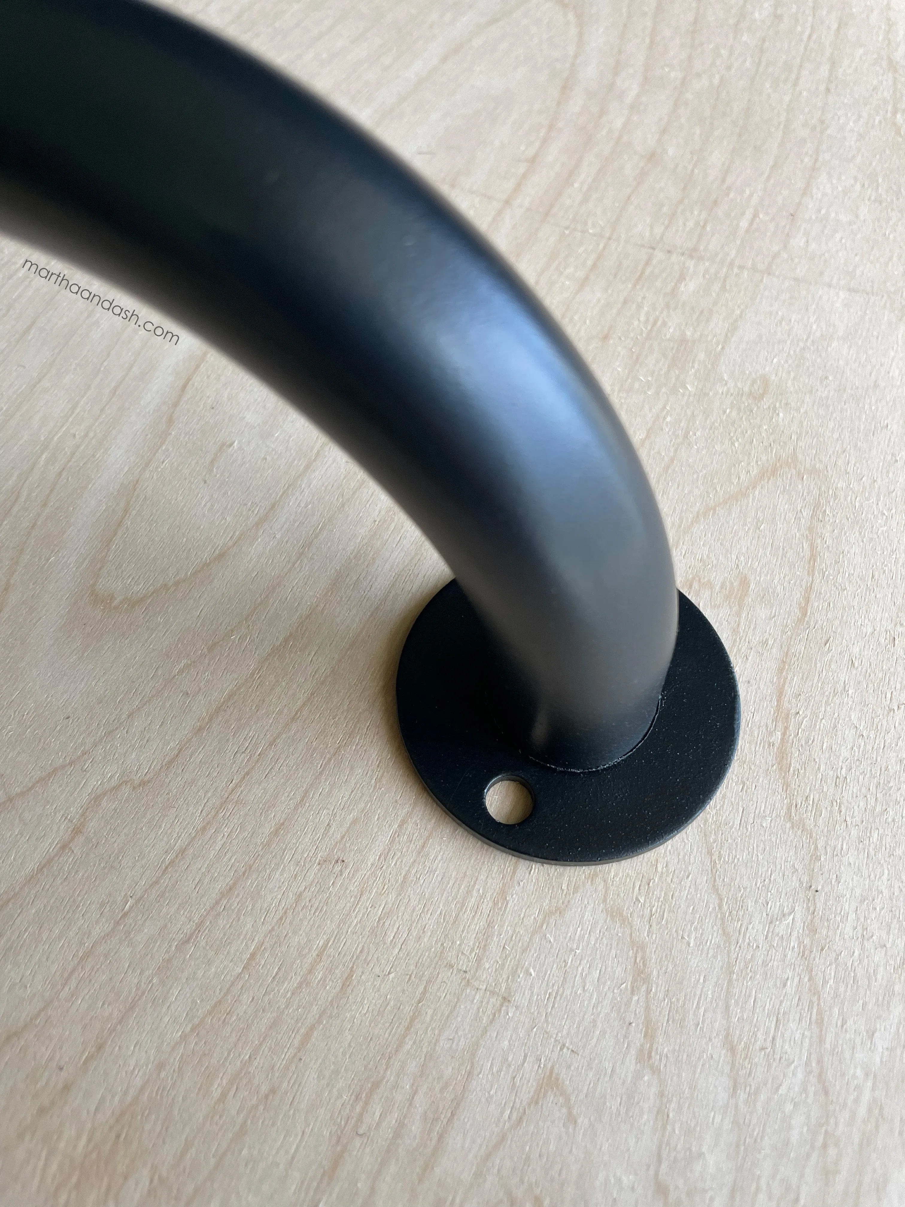 French Curved Iron Rod / Black (Set)
