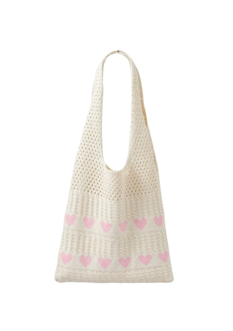 Heart Knitted Bag
