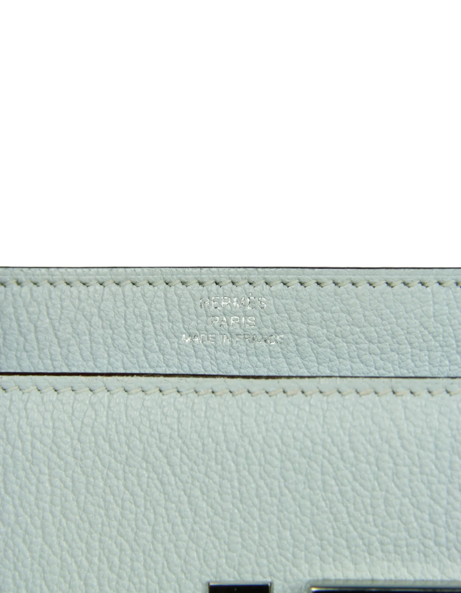 Hermes Blue Brume Chevre Mini Verrou Chaine Bag