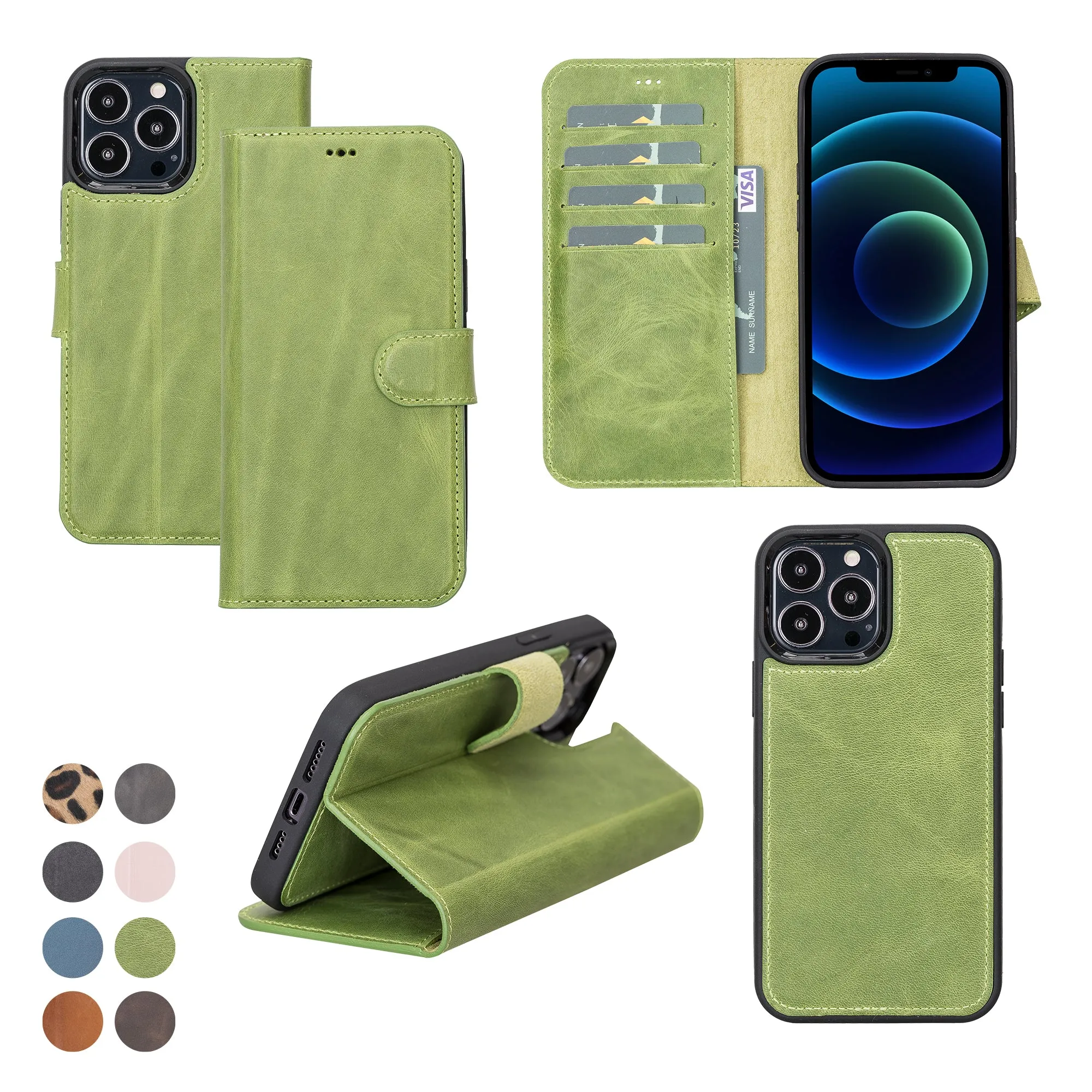 Leather Wallet Case for iPhone 13 Pro Max