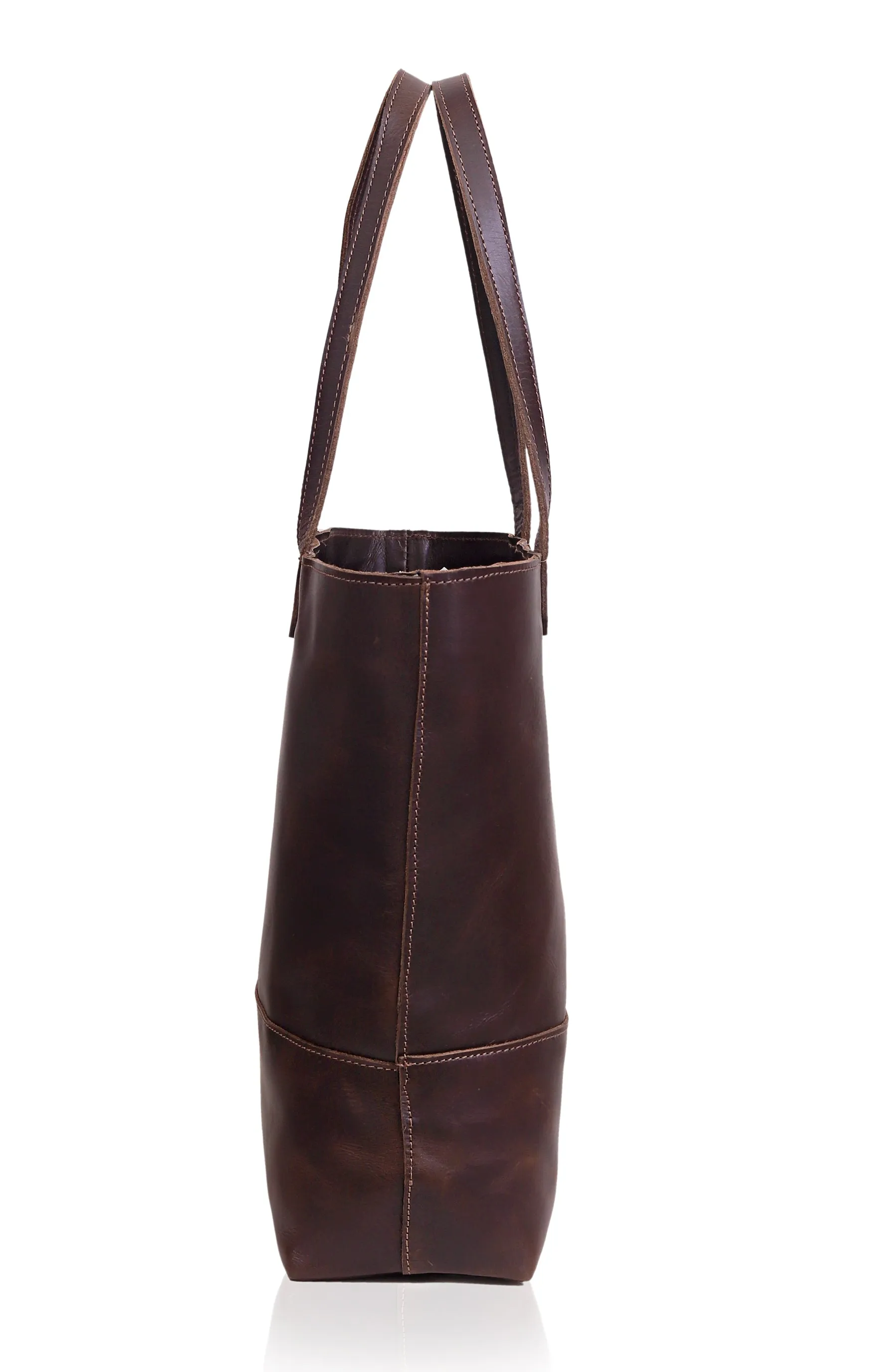 Lila Buffalo Leather Tote Bag   Wallet Set