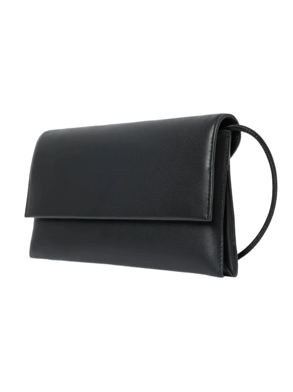 Loeffler Randall Charlee Flap Clutch in Black/Silver