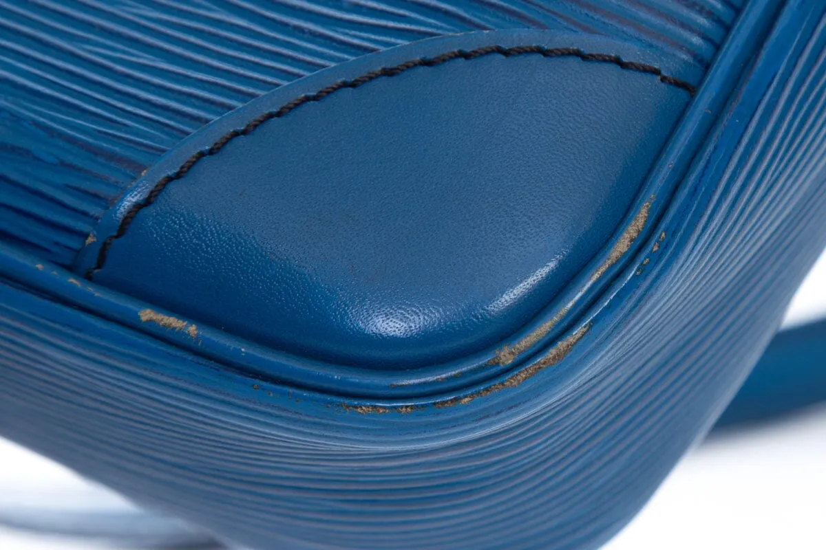 Louis Vuitton Blue Epi Leather Danube Shoulder Bag