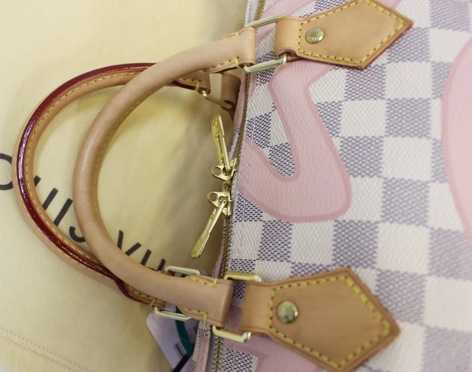 LOUIS VUITTON Damier Azur Tahitienne Speedy 30 Bandouliere Limited Edition