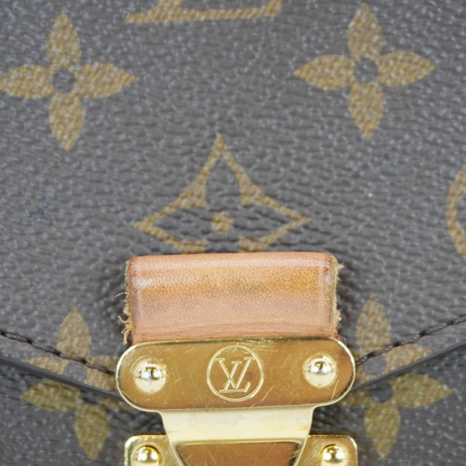 LOUIS VUITTON Metis Pochette Monogram Canvas Crossbody Bag Brown