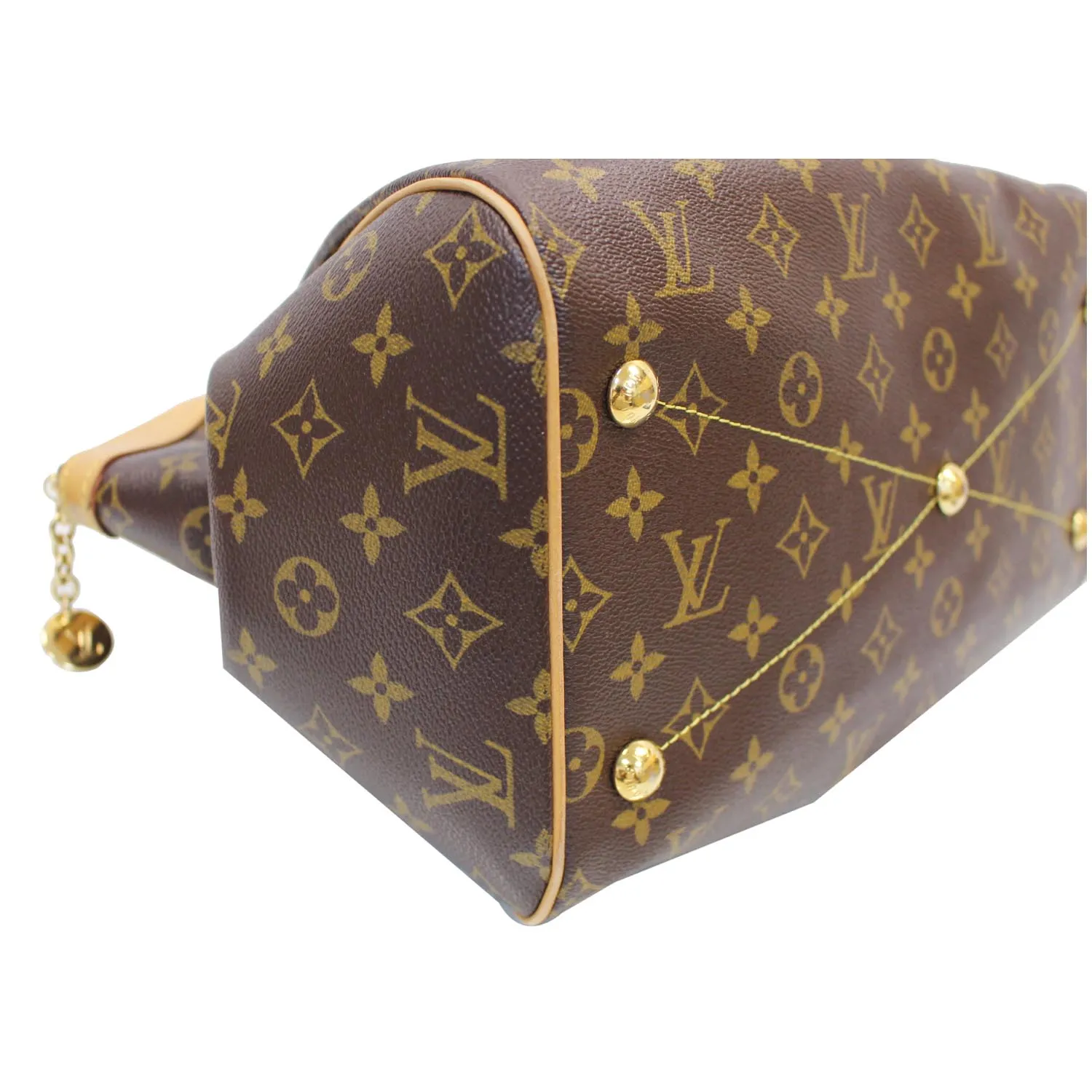 LOUIS VUITTON Tivoli GM Monogram Canvas Shoulder Bag Brown