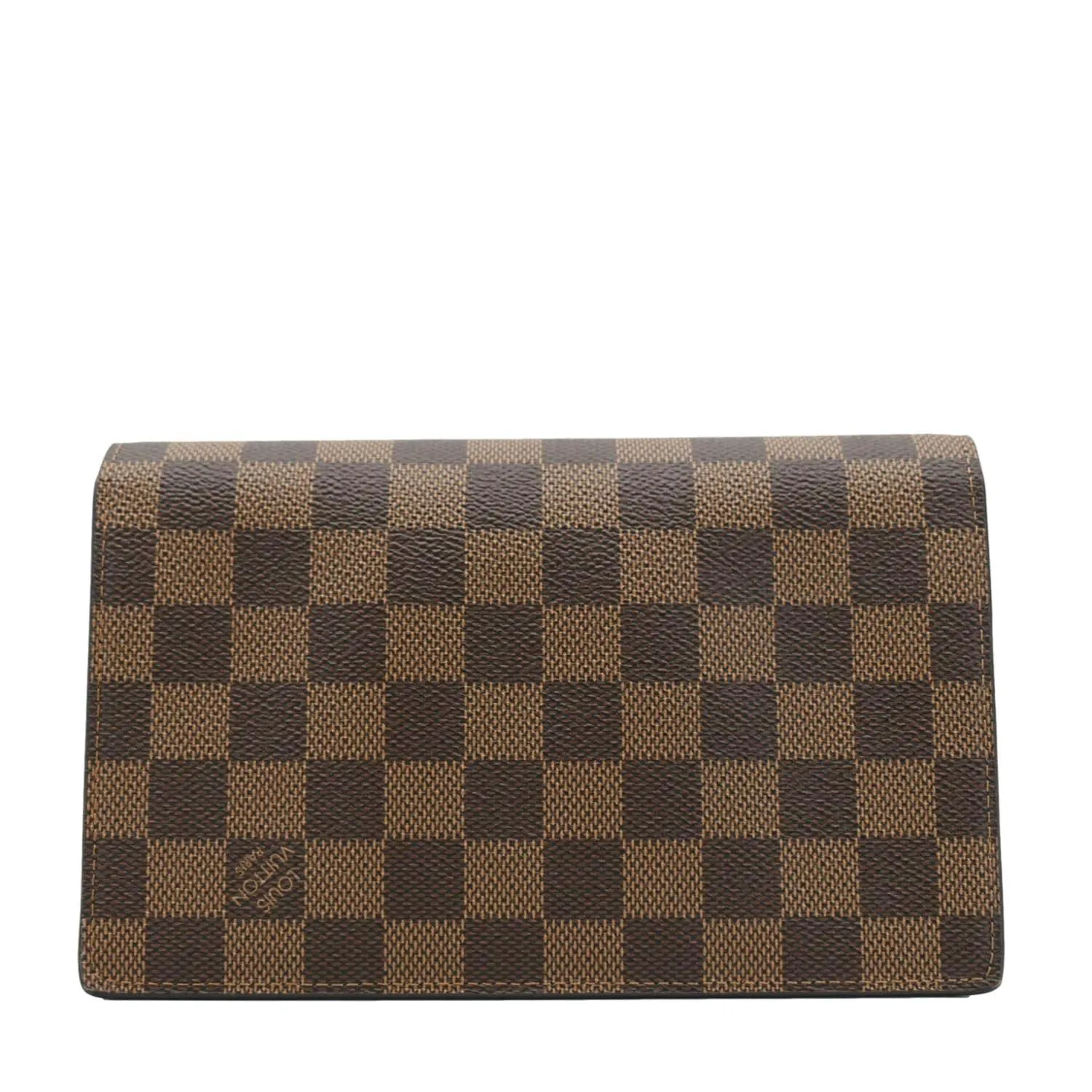 LOUIS VUITTON Vavin PM Damier Ebene Chain Crossbody Bag Black