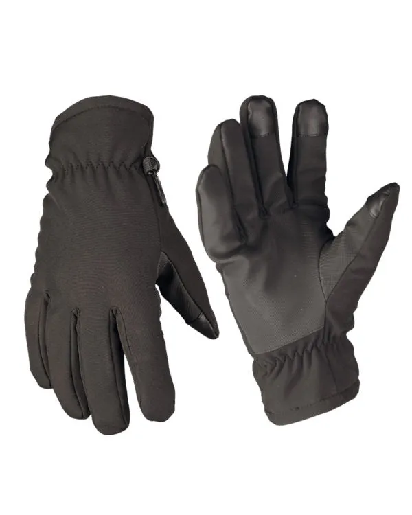 MIL-TEC® THINSULATE™ SOFTSHELL GLOVES - BLACK