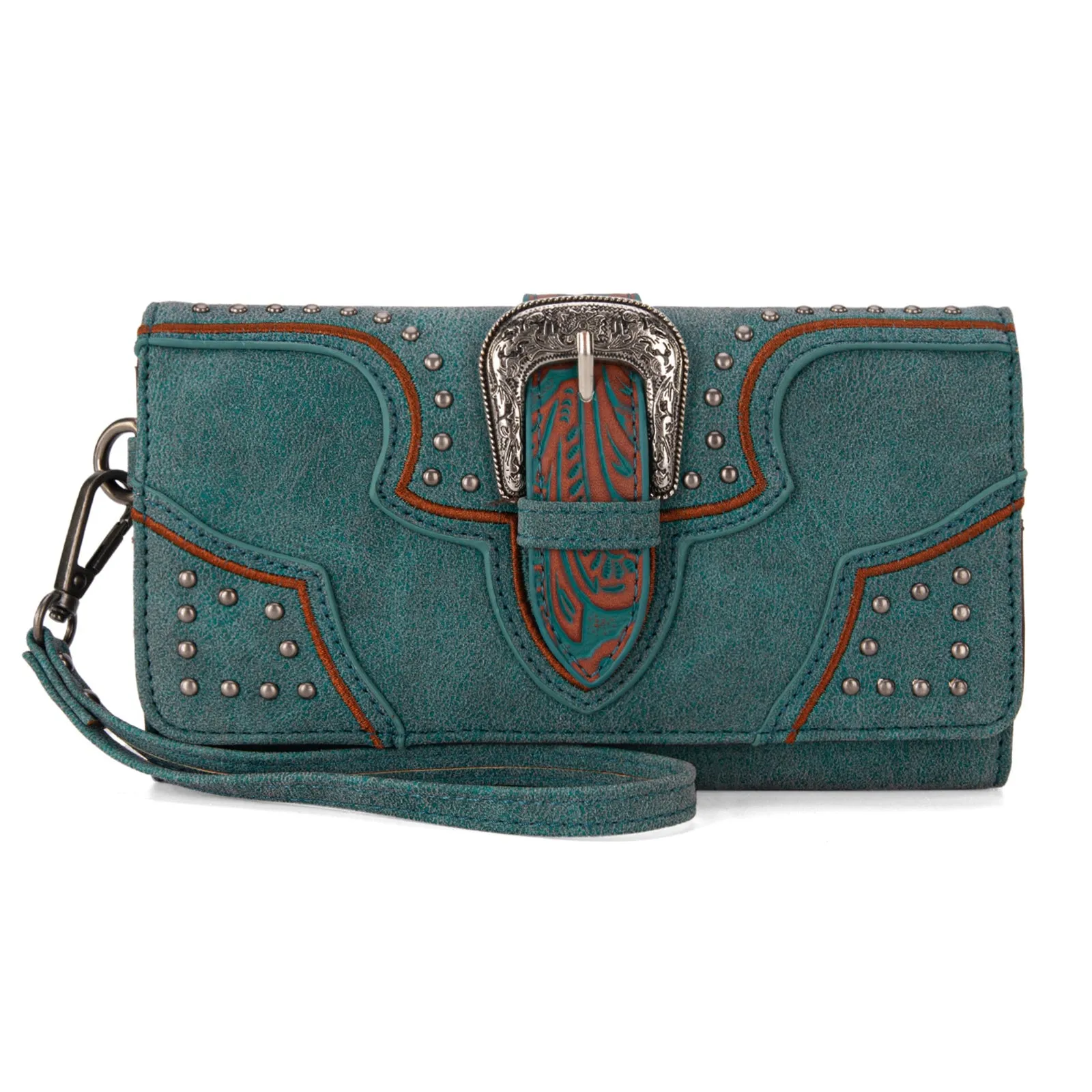 MW1282-W018 Montana West Buckle Collection Wallet