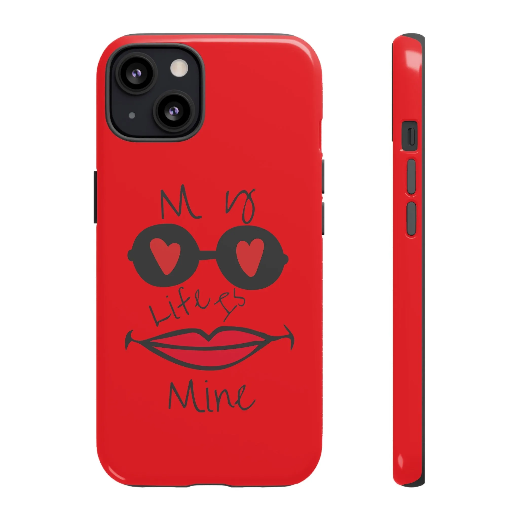 My life is mine スマートフォンケース（レッド）
