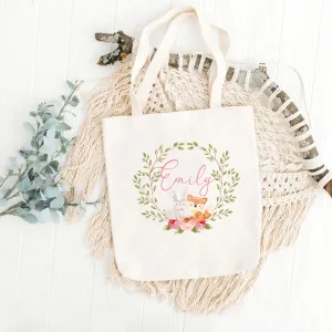 Personalised girls tote bag