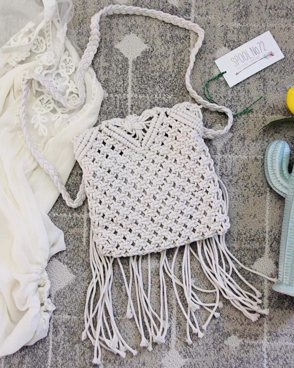 Sadie Macrame Tote