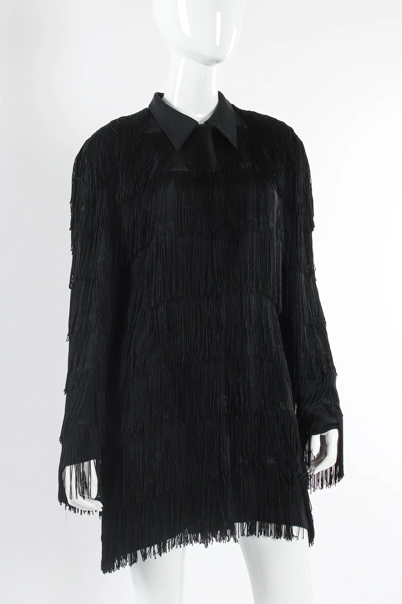 Tiered Layered Fringe Jacket