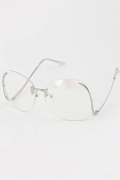 Trendy Glasses- Silver